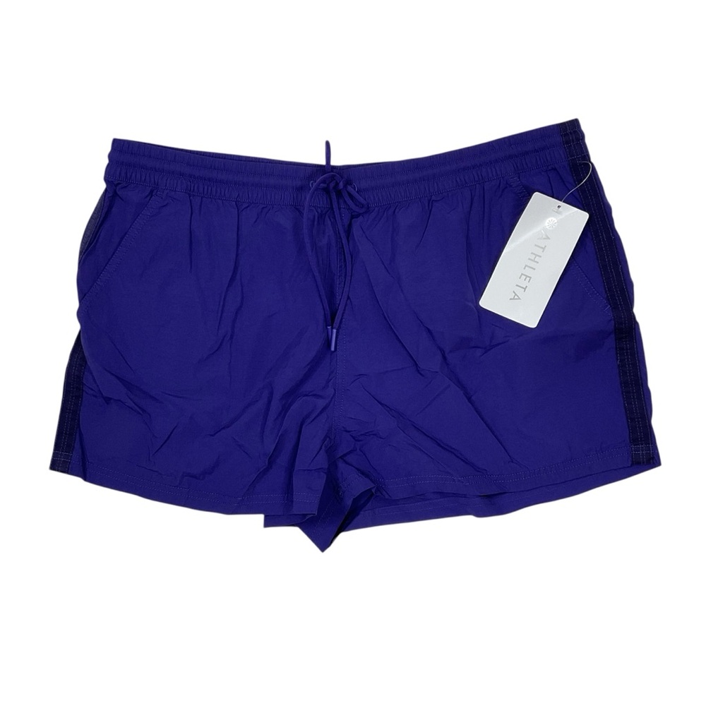 Athleta Expedition Shorts Cobalt Blue Pockets Size 14